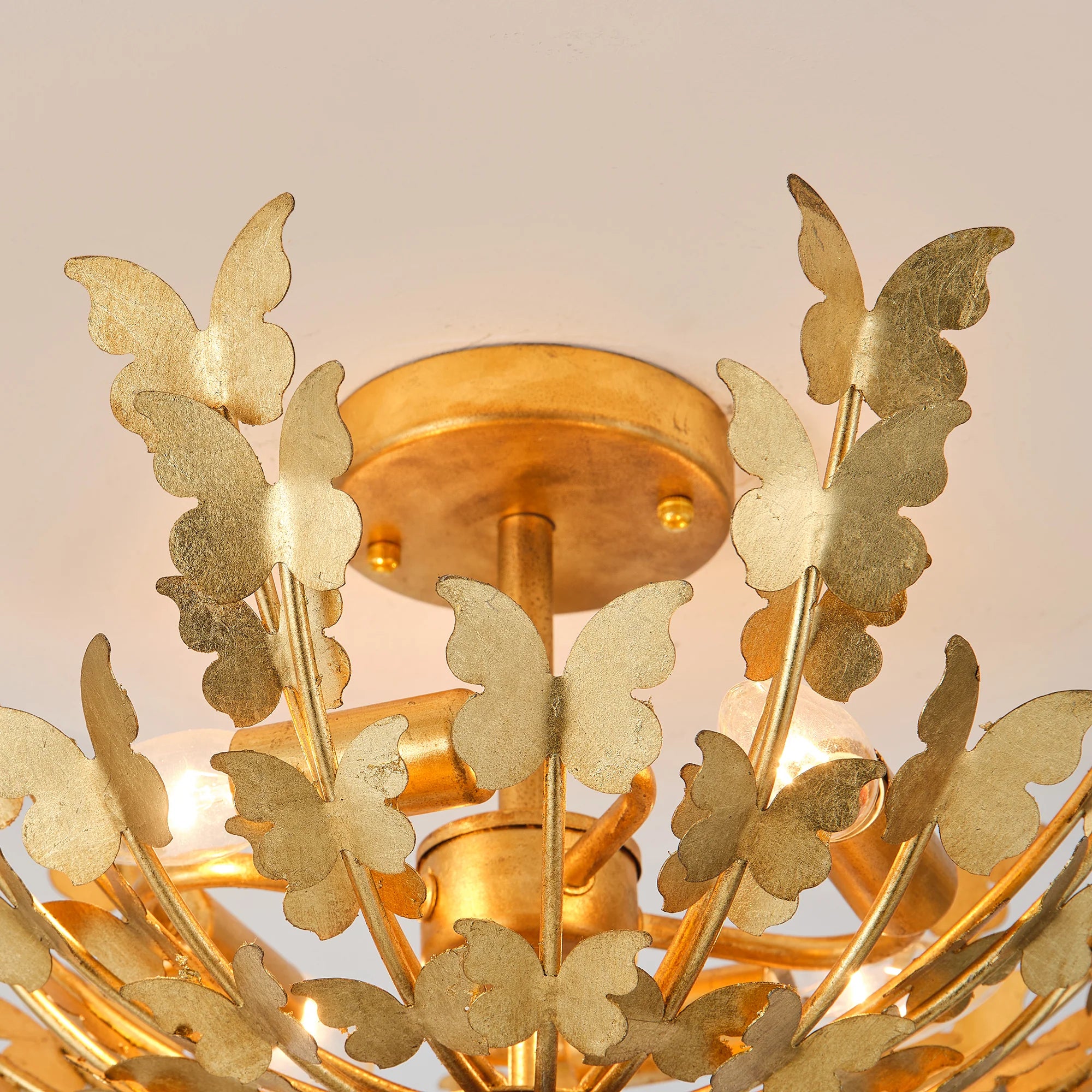 18 Inch 4 Light Betsy Semi Flush Mount Ceiling Light for Bedroom or Hallway