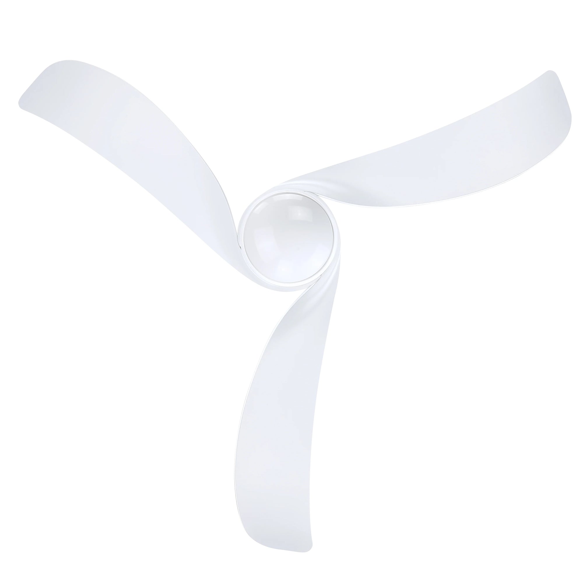 52" Phil White Downrod Mount Ceiling Fan with LED Light