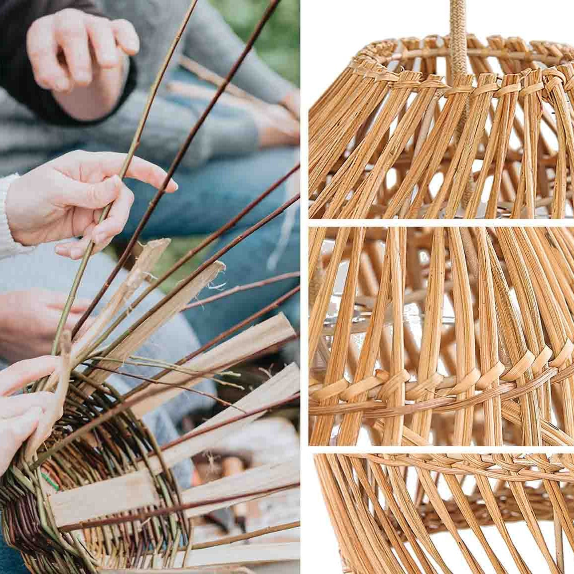 Callie Handwoven Rattan Pendant Light