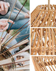Callie Handwoven Rattan Pendant Light