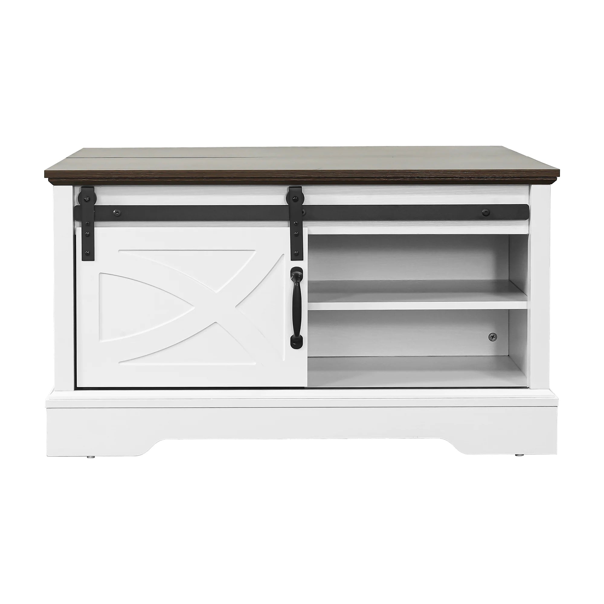 31" Modern Lift Top Coffee Table with Storage Cabinet