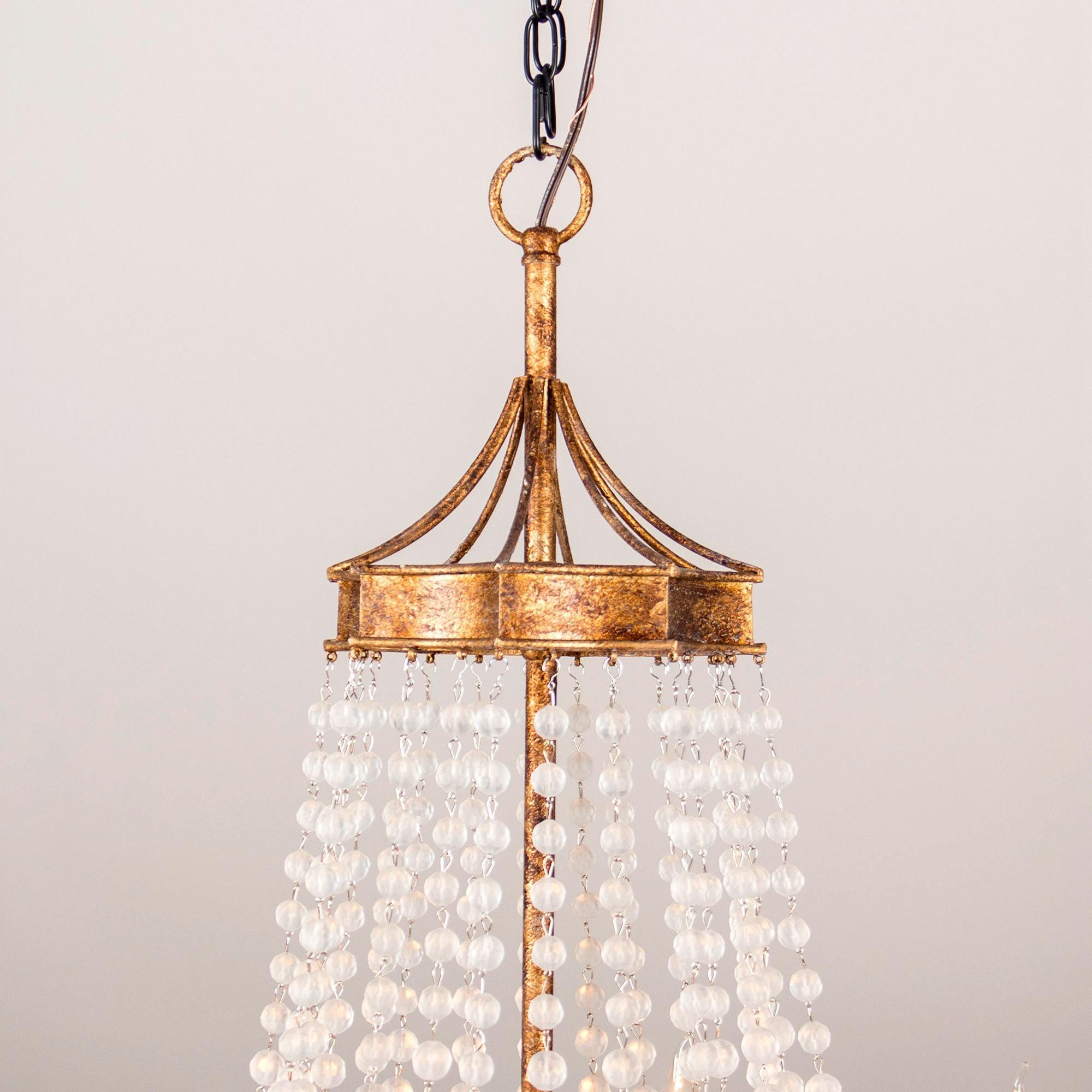 Chappell 8-Light Rustic Gold Candle Style Empire Chandelier - ParrotUncle