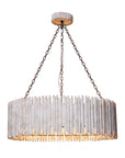 Chouinard Natural Wooden 3 Light Drum Chandelier - IPLUS Lighting