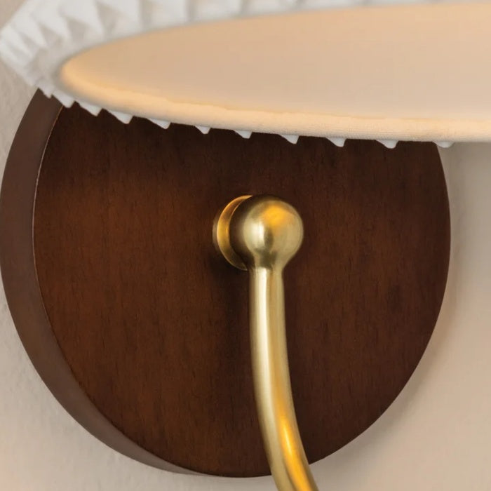 1-Light Wall Sconce in Vintage Brass