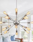 18 Light Cordell Chrome Sputnik Sphere Chandelier - IPLUS Lighting