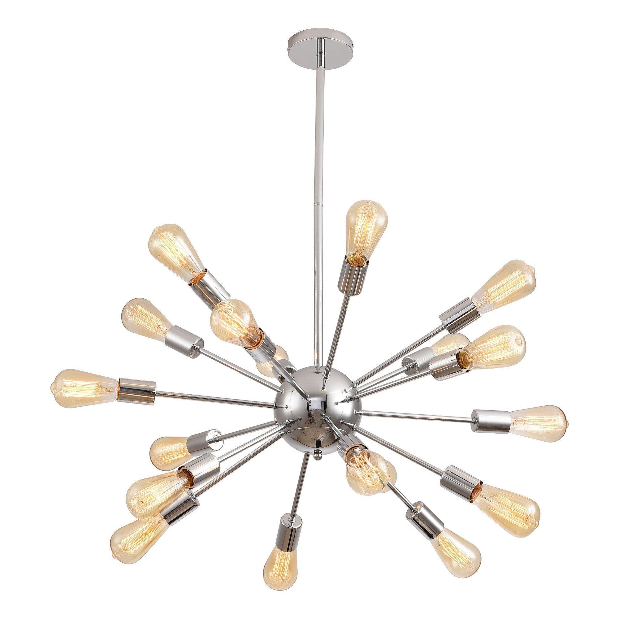 Cordell 18-Light Chrome Sputnik Sphere Chandelier - ParrotUncle