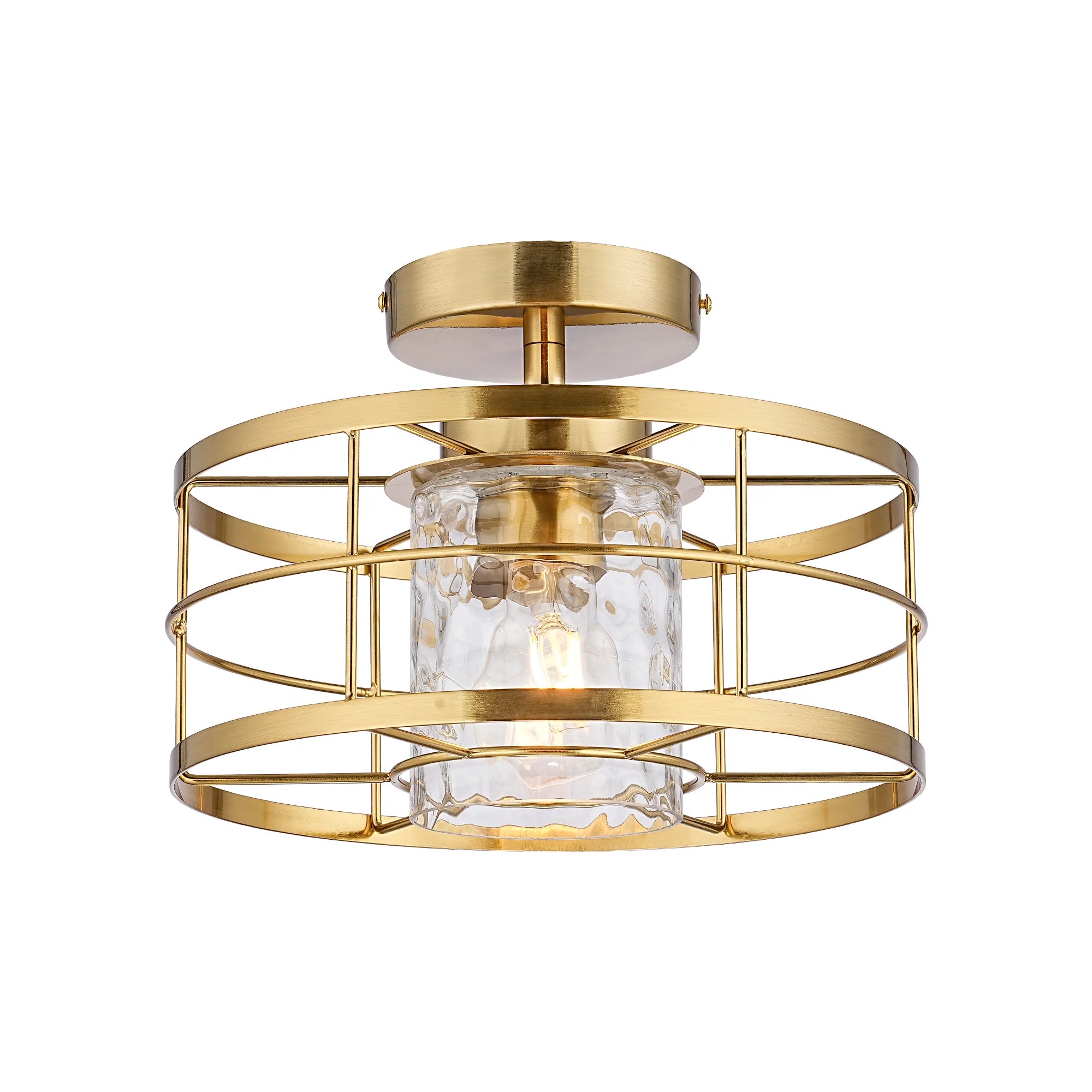 Lyle 1-Light Modern Semi-Flush Mount Ceiling Light