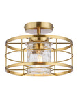 Lyle 1-Light Modern Semi-Flush Mount Ceiling Light
