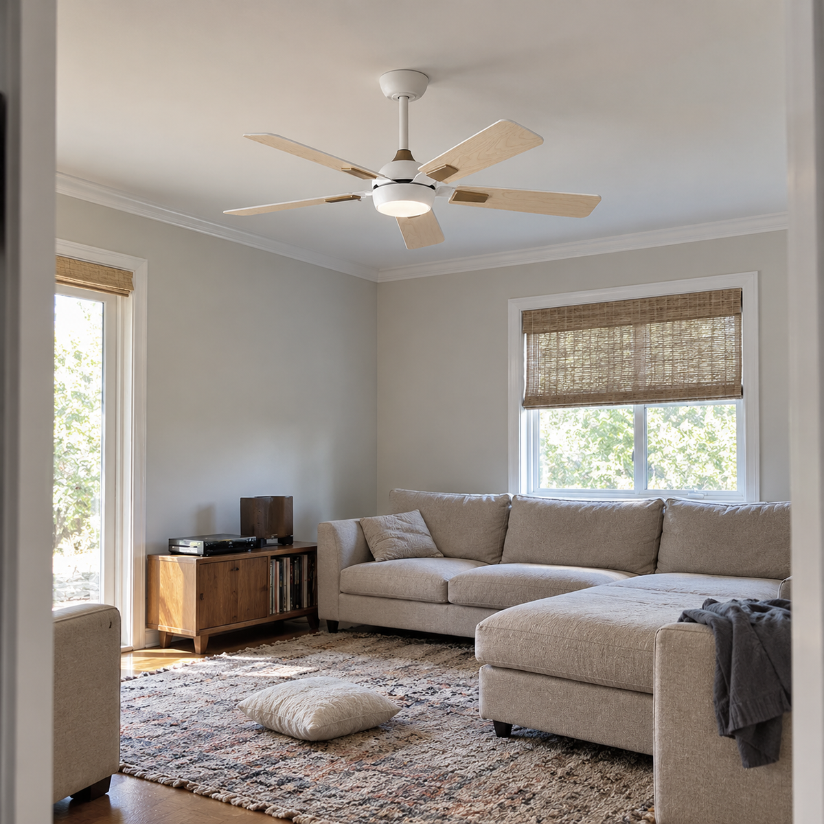 52" Norell Modern LED Ceiling Fan with Reversible Blades