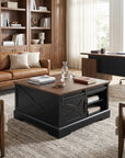 31" Modern Lift Top Coffee Table with Storage Cabinet