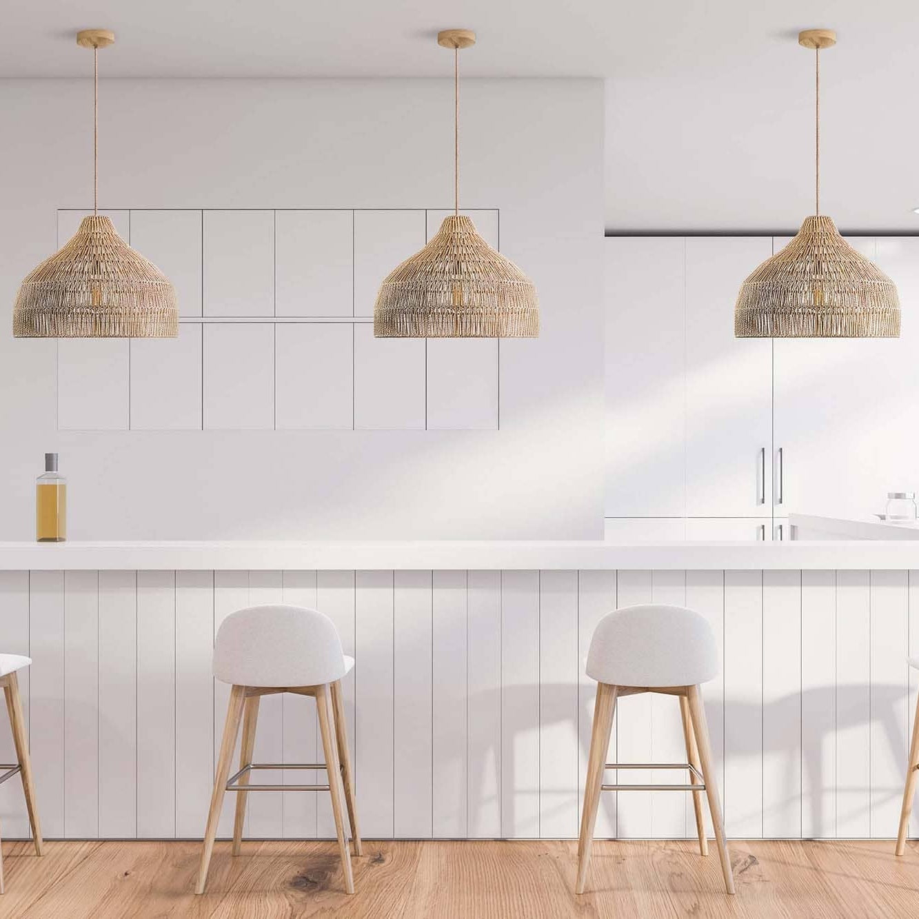 Dreamy Palm Fibers Pendant Light