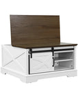 31" Modern Lift Top Coffee Table with Storage Cabinet