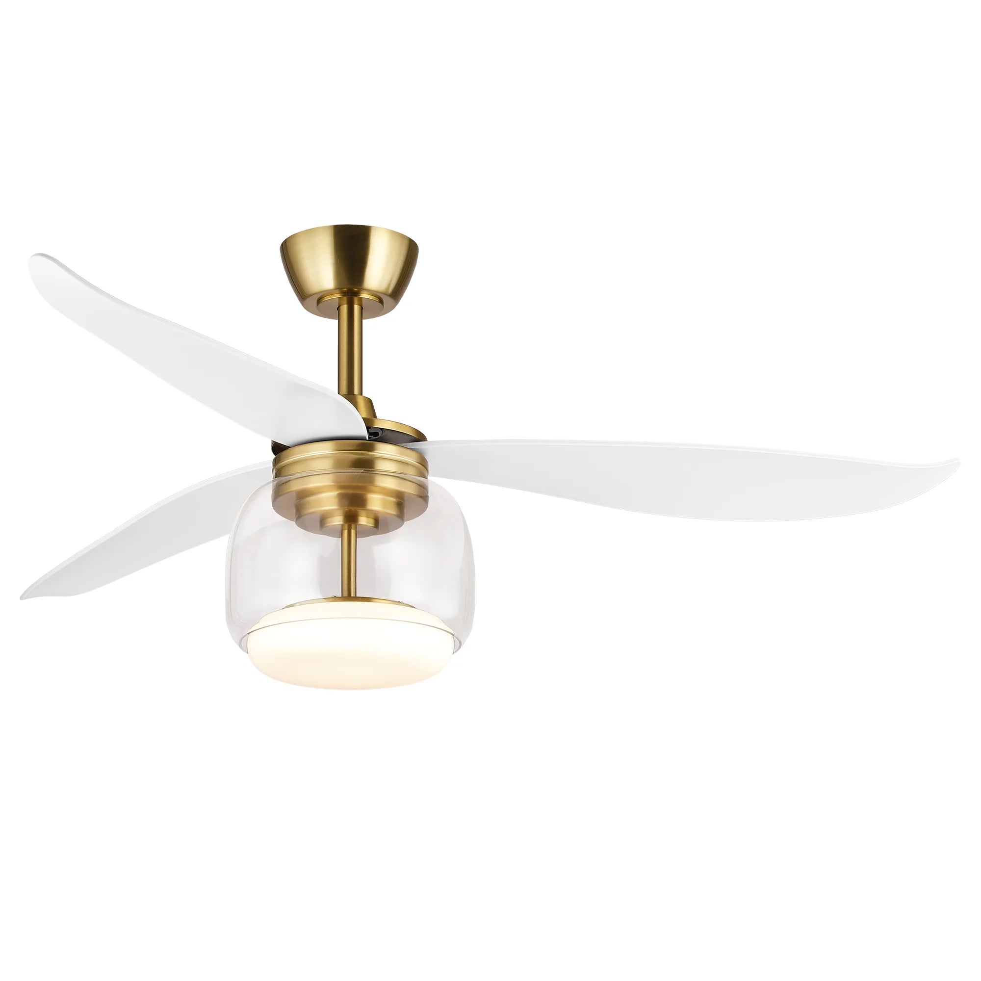 52" Jared Modern Antique Bronze LED Ceiling Fan