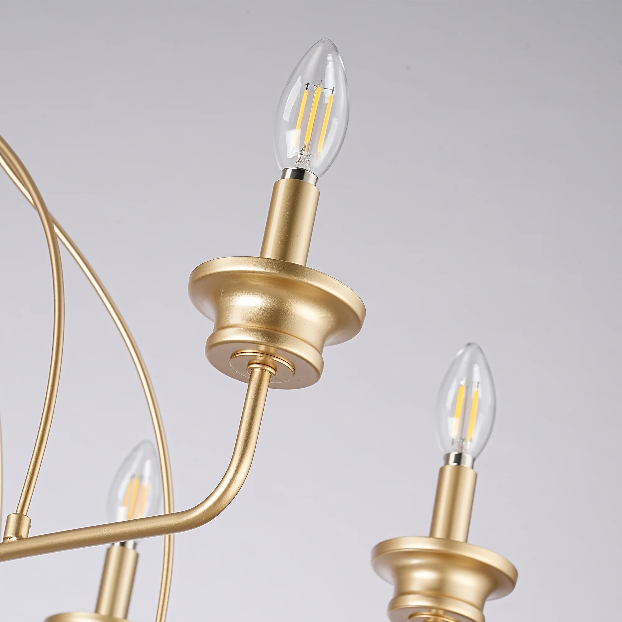 Rock 6-Light Modern Gold Chandelier