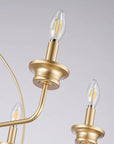 Rock 6-Light Modern Gold Chandelier
