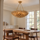 22" Elmer Farmhouse Golden Chandelier