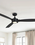 60" Ironclad Modern Industrial LED Ceiling Fan