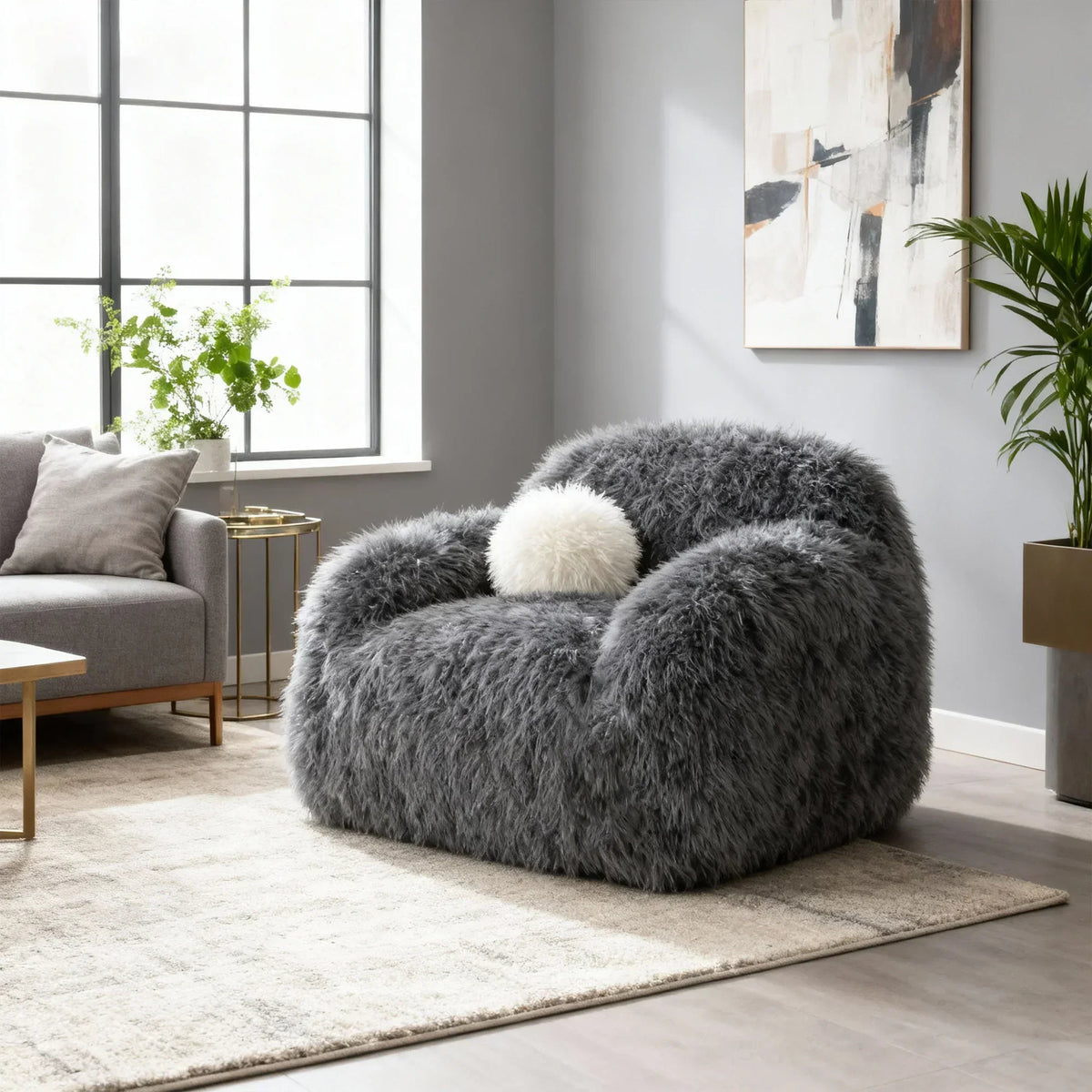 43" Darwen Modern Swivel Accent Chair with Matching Pillow