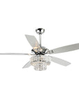52" Nowthen Crystal Chandelier Ceiling Fan
