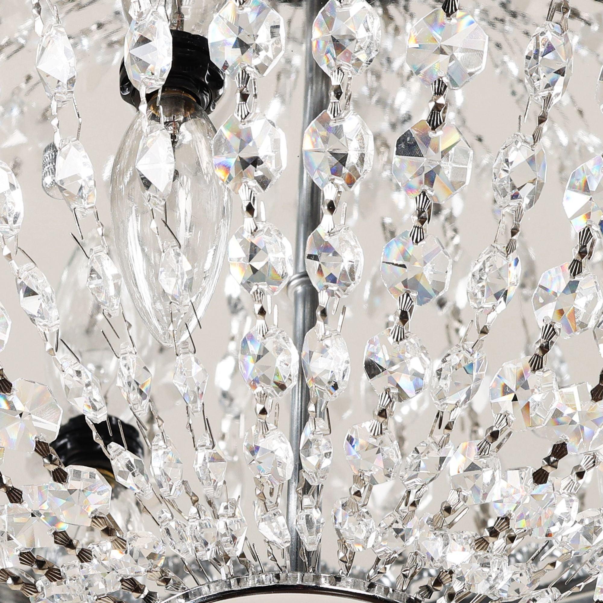 Erhard 13 in. 3-Light Chrome Flush Mount Light - ParrotUncle