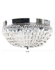 Erhard 13 in. 3-Light Chrome Flush Mount Light - ParrotUncle