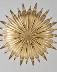 Osborn 6-Light Modern Gold Leaf Floral Chandelier
