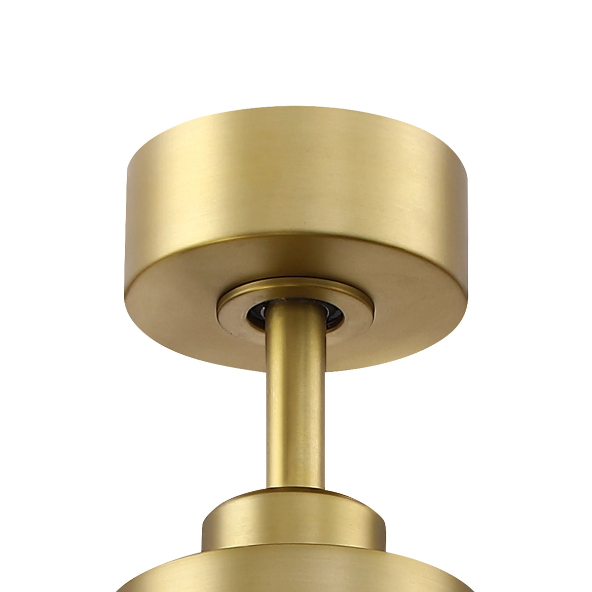 48" Louise Modern Soft Brass Ceiling Fan with Solid Wood Blades