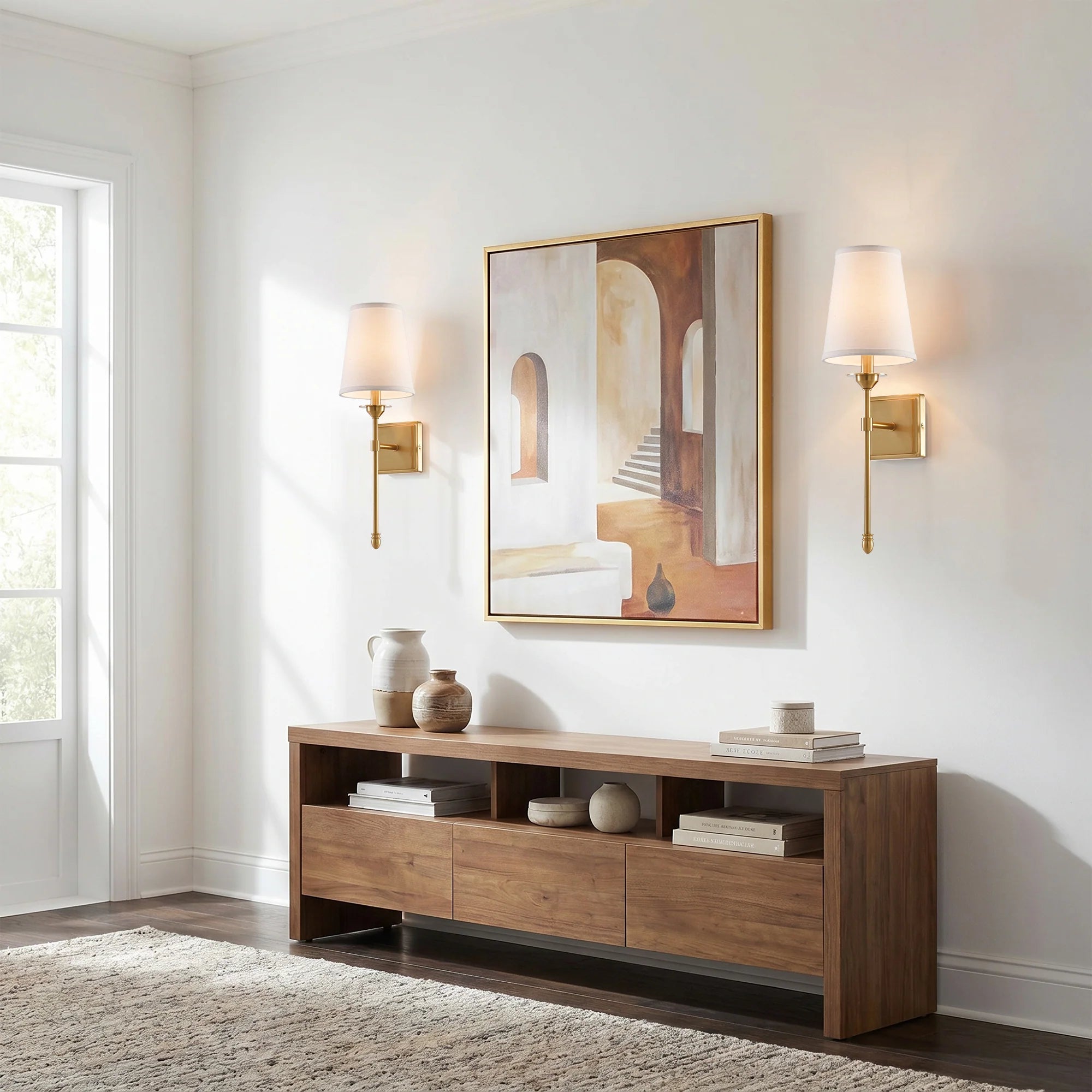 Olivia 1-Light Golden Wall Sconce