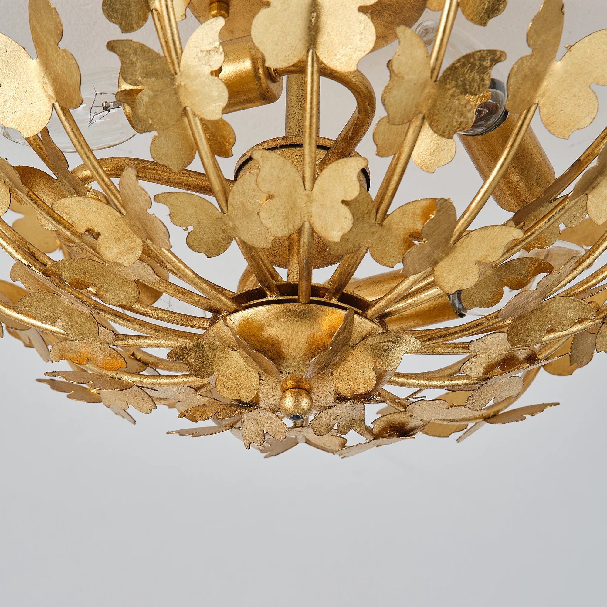 18 Inch 4 Light Betsy Semi Flush Mount Ceiling Light for Bedroom or Hallway