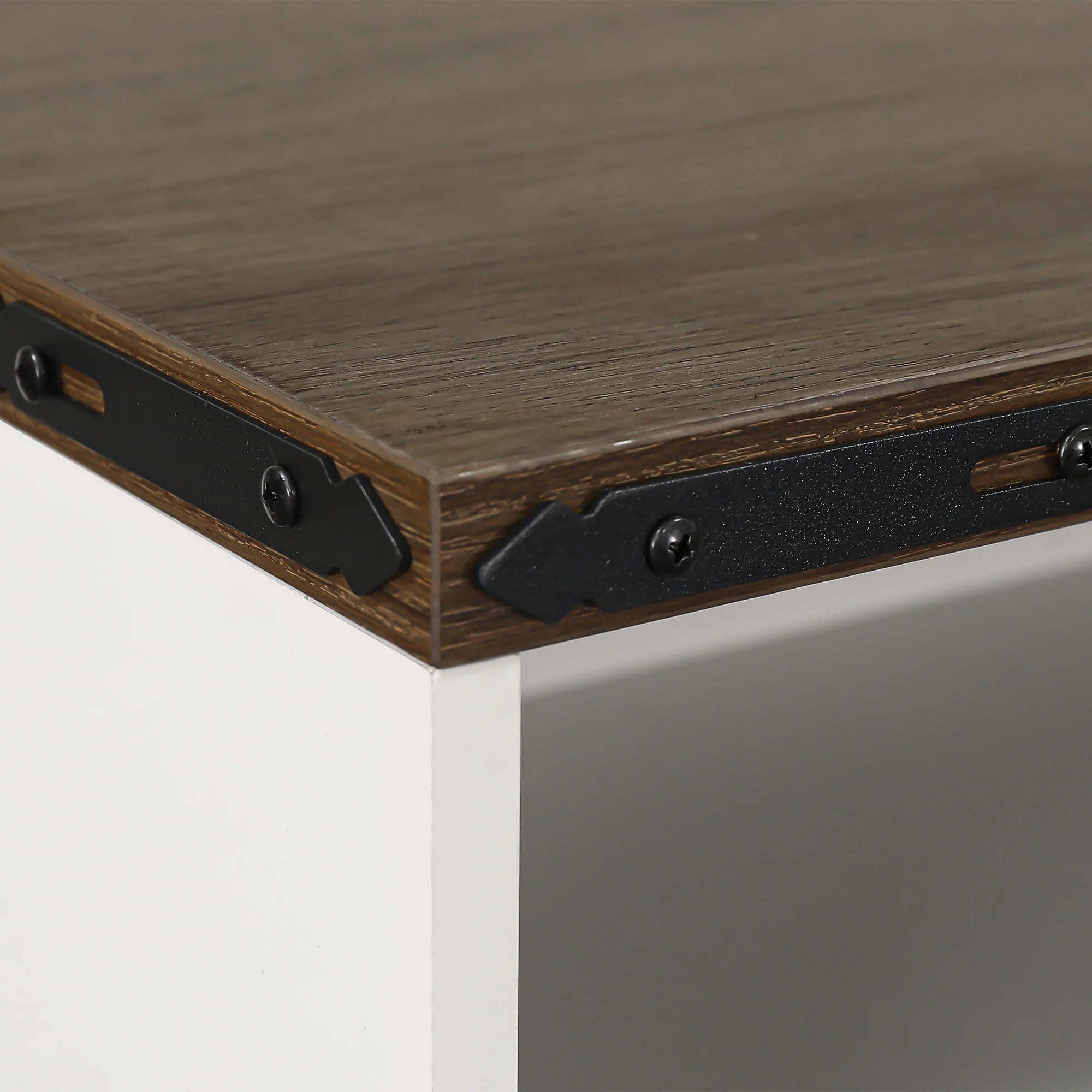 38" Modern Storage Cabinet with Hidden Trash Can Holder