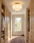 Phyllis 3-Light Flush Mount Ceiling Light in Gold Brass Finish