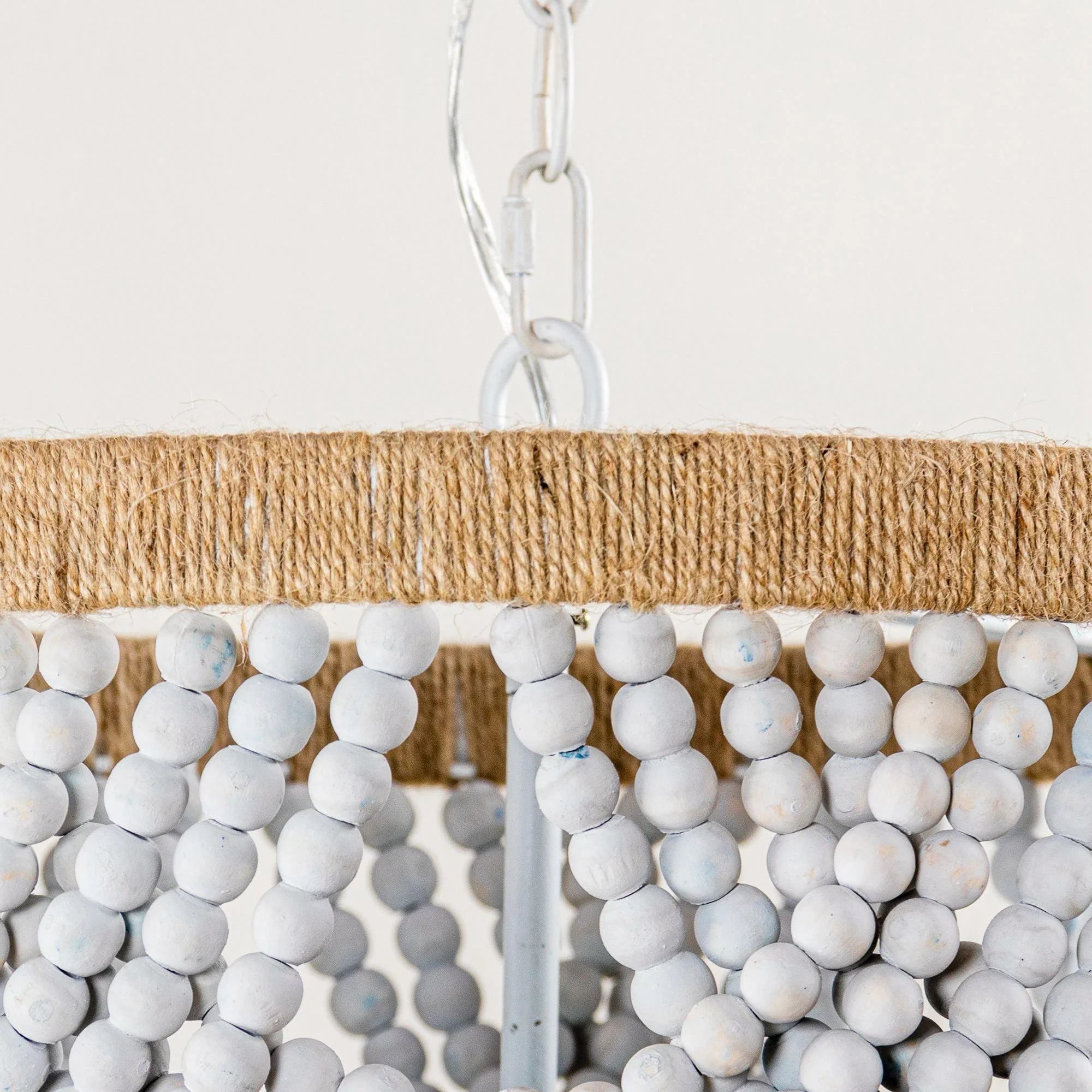 Hatfield Bohemia Style 4 Light Wood Beaded Chandelier - IPLUS Lighting