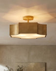 Vintage 3-Light Semi Flush Mount Ceiling Light
