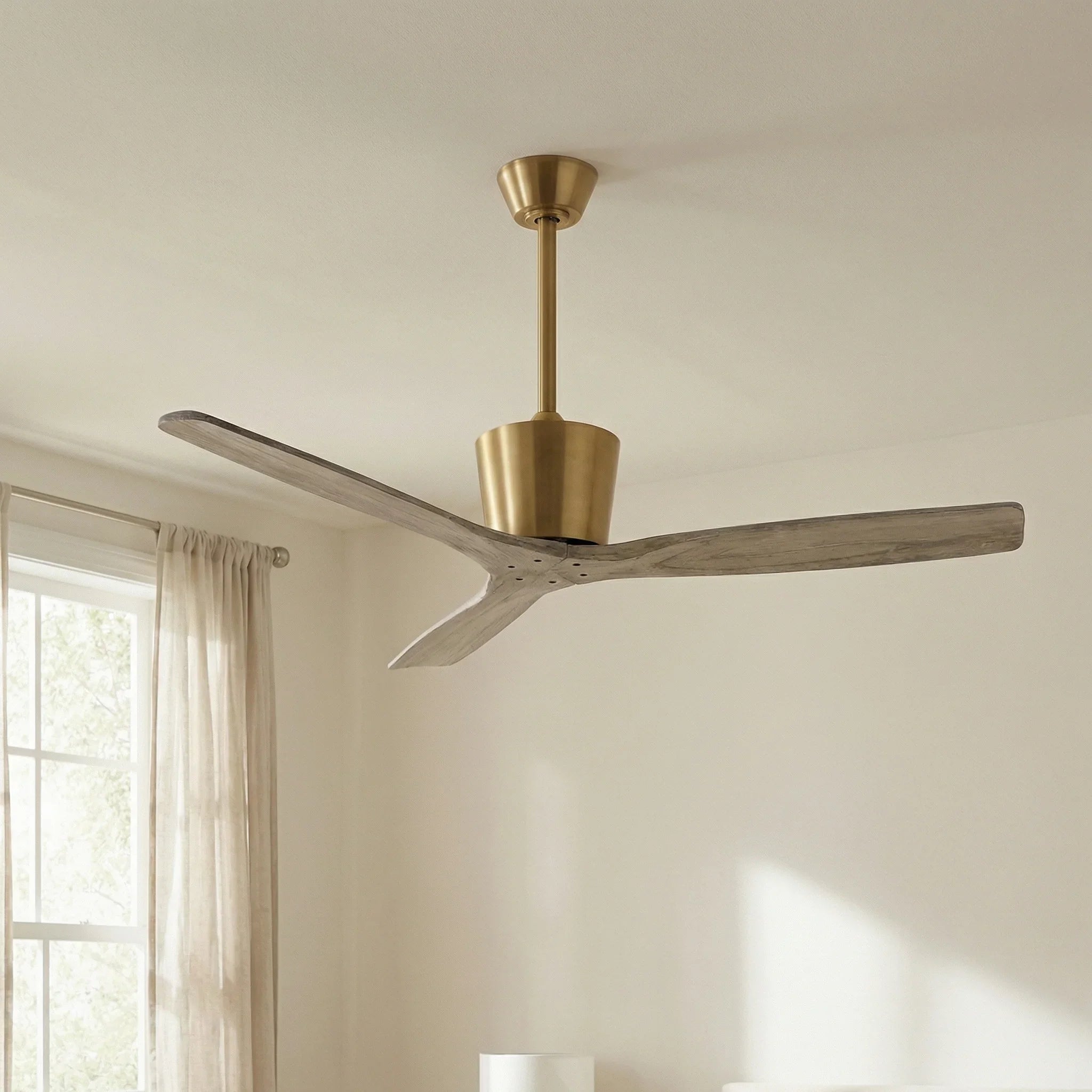 54 Inch Dylan Solid Wood Mount Ceiling Fan
