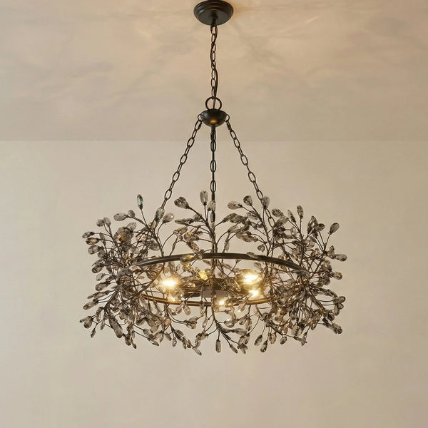 31" Saxon Crystal Chandelier