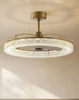 32" Andrea Golden LED Fandelier