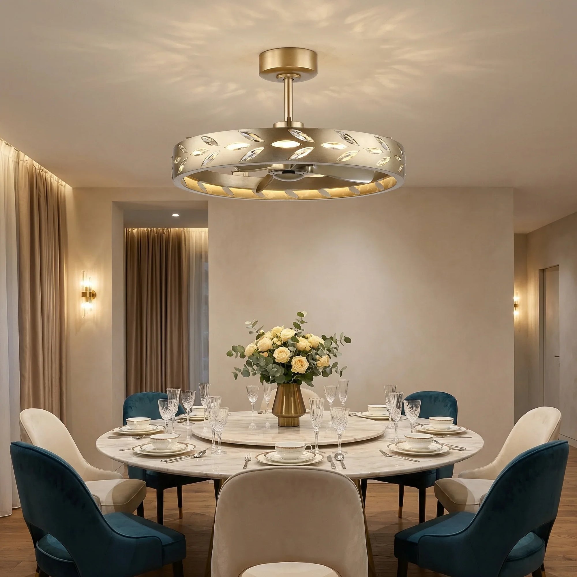 29" Feronis Antique Ceiling Fan