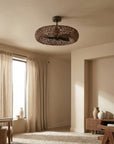35" Hamptons Bronze Caged Ceiling Fan