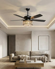 52" Wethington Crystal Ceiling Fan