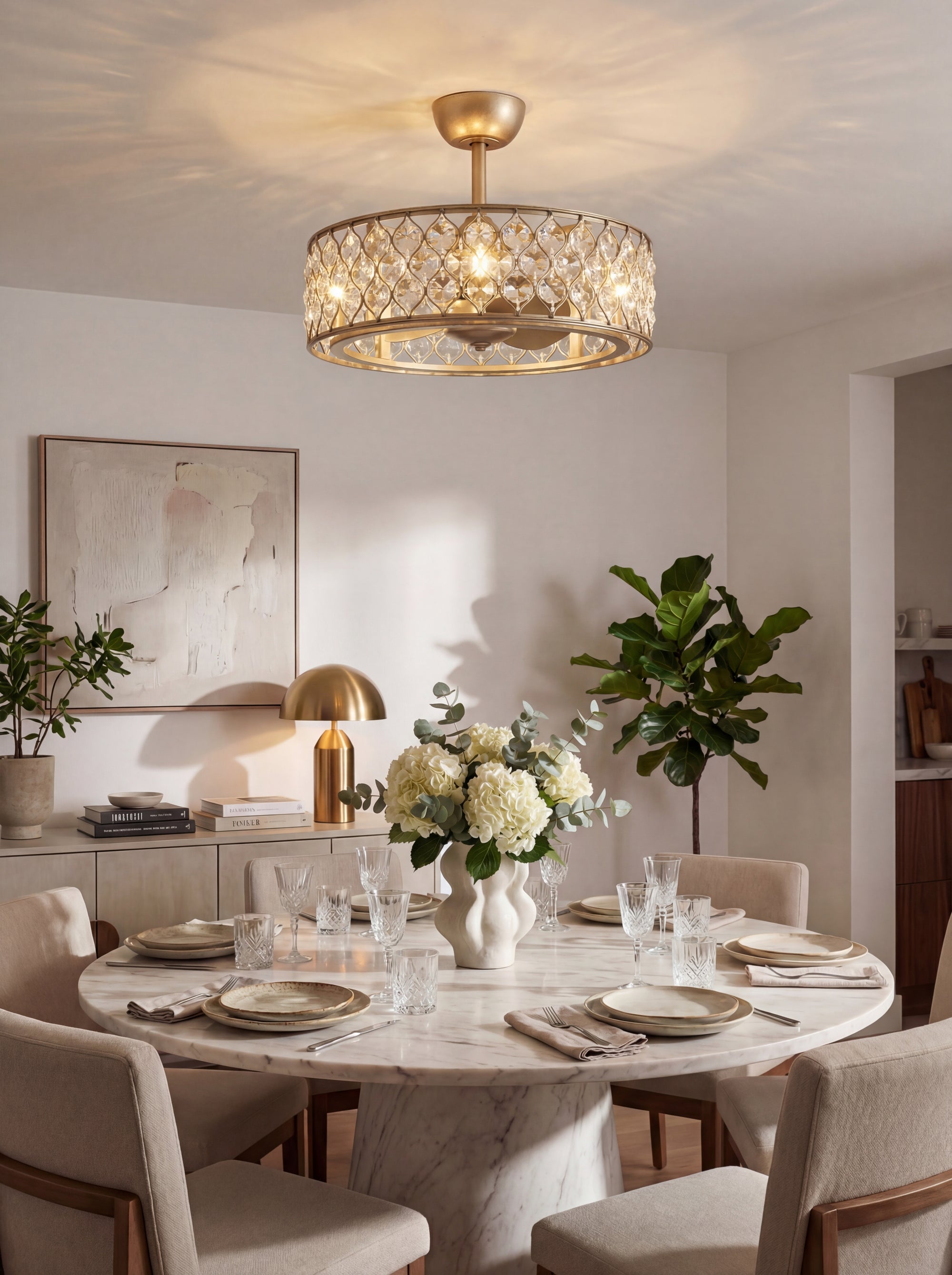 25" Liora Crystal Fandelier