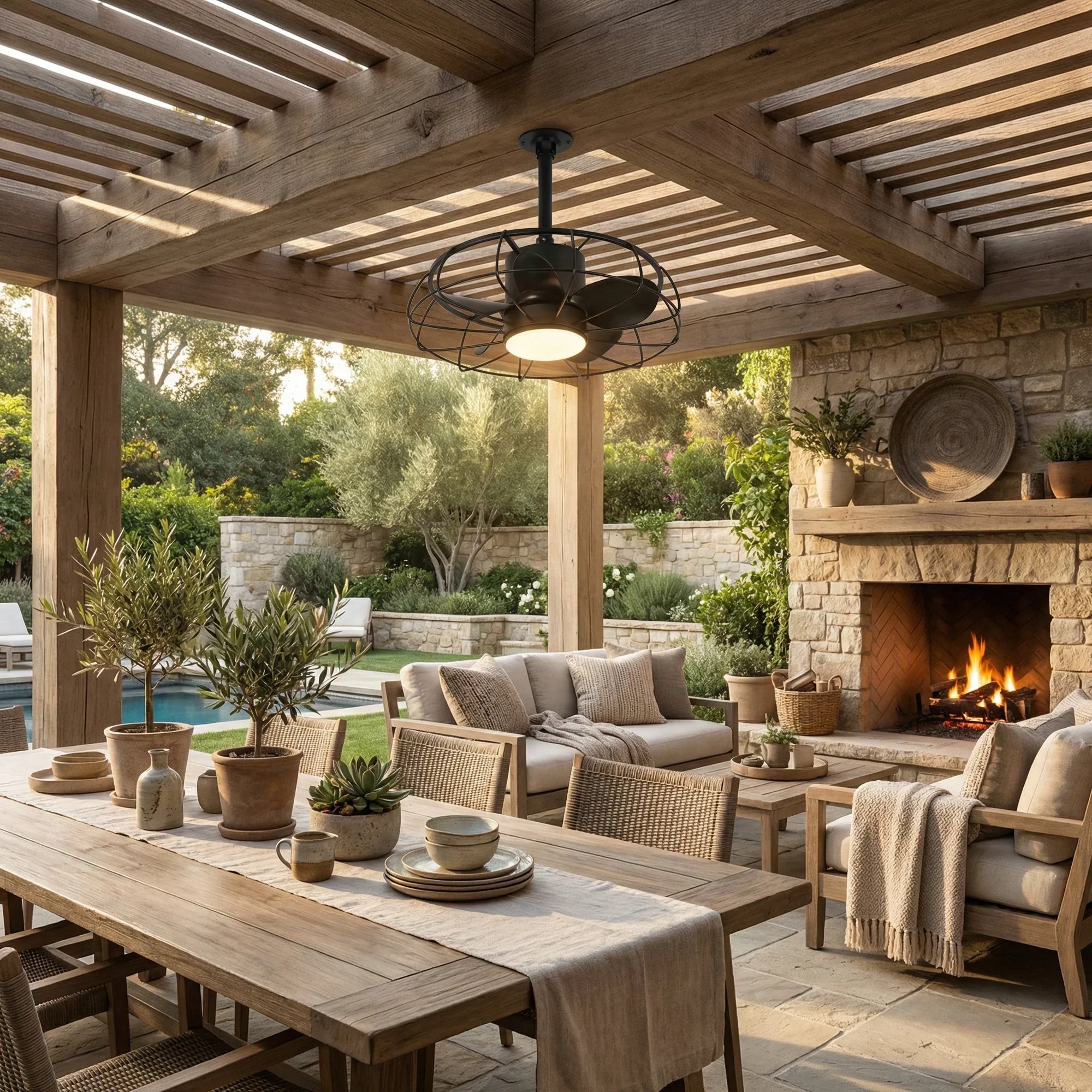 20" Vistula Outdoor Ceiling Fan