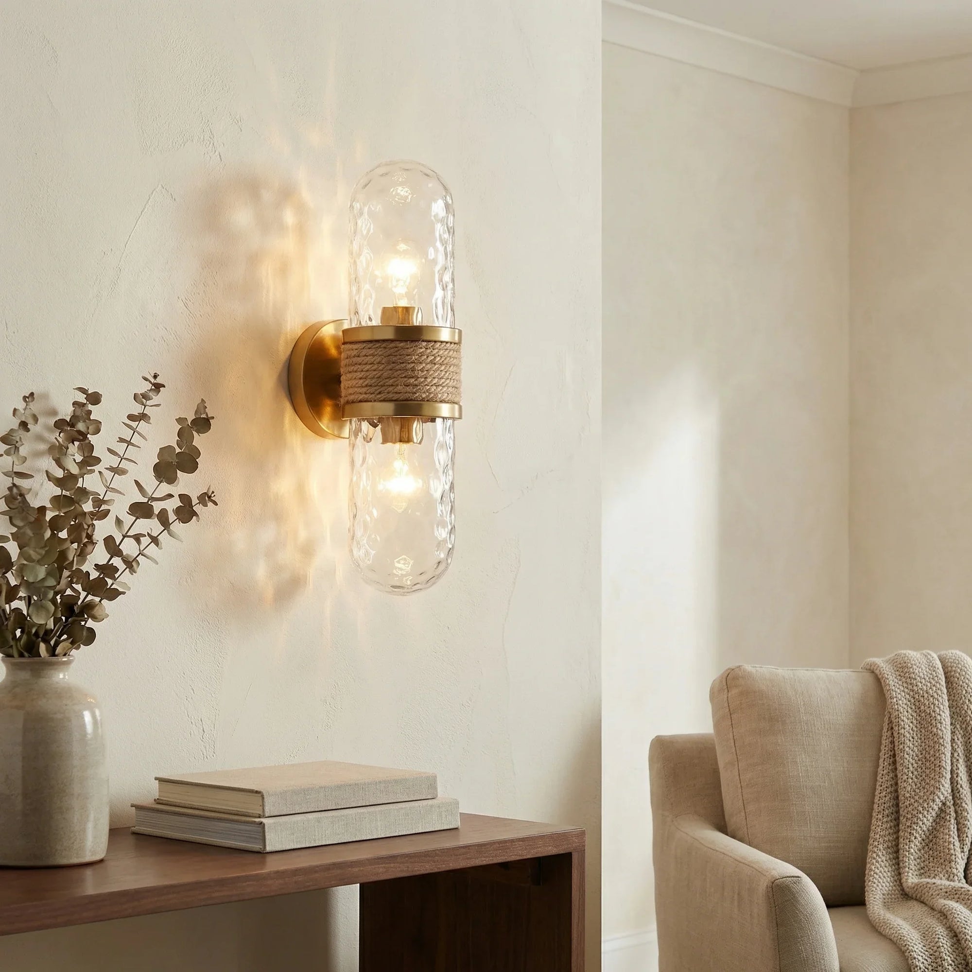 Zora 2-Light Gold Wall Sconce