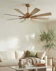 60" Oretha Windmill 8 Blades LED Ceiling Fan