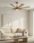60" Oretha Windmill 8 Blades LED Ceiling Fan