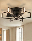 21" Wade Black Industrial Ceiling Fan