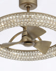 33" Nova LED Crystal Chandelier Ceiling Fan