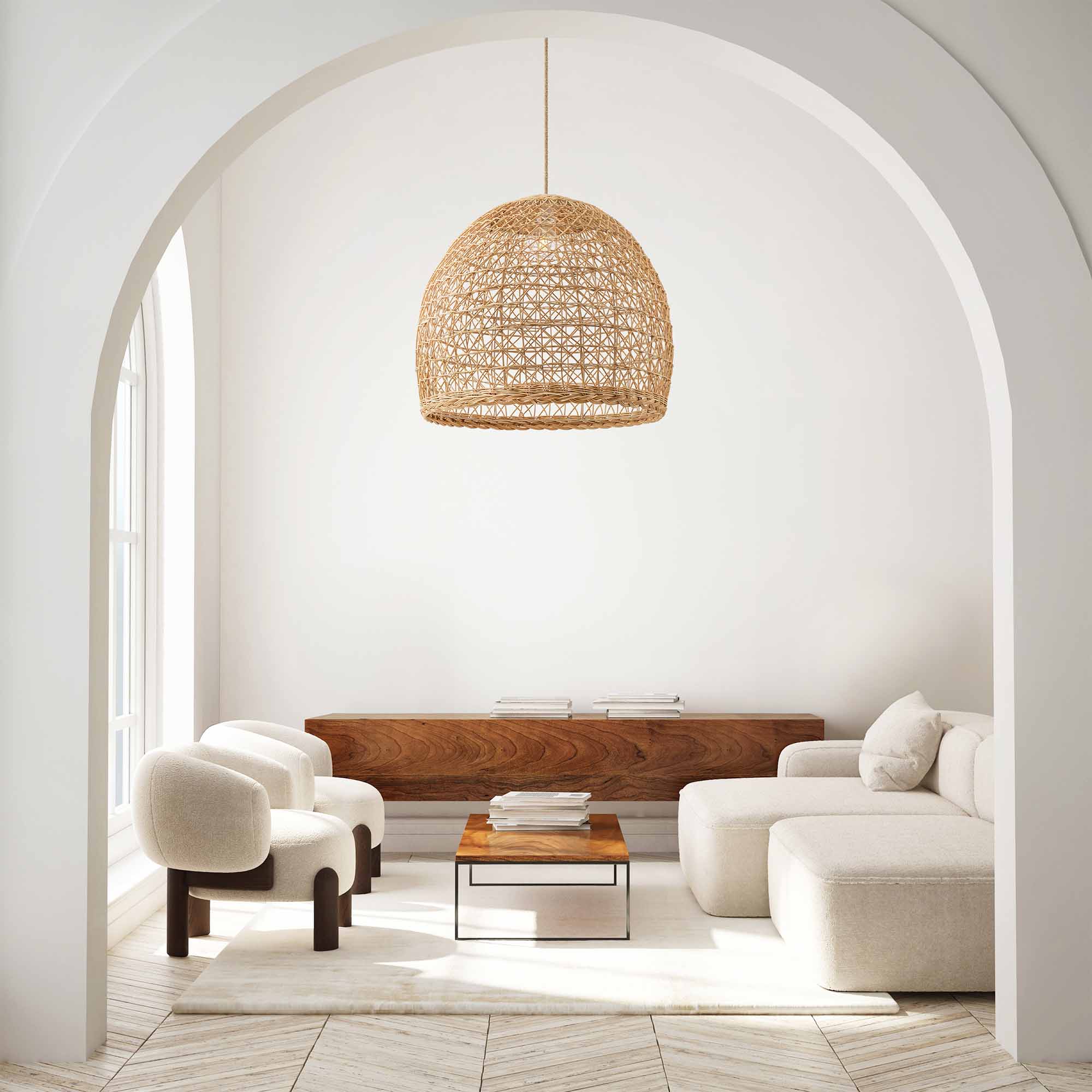 Lumiere Rattan Pendant Light