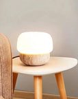 Nira Travertine Mushroom Table Lamp