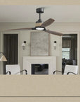 56" Louise Wood Blades LED Ceiling Fan