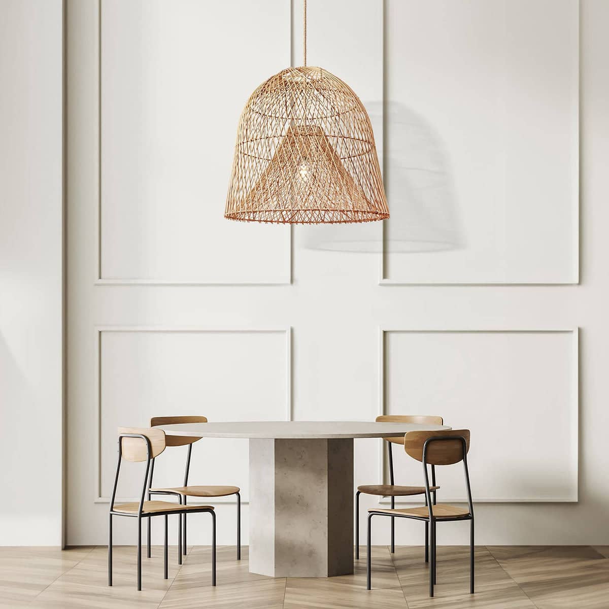 Santa Barbara Natural Rattan Pendant Light